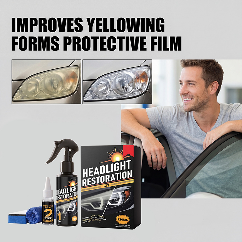 Kit profesional de limpieza y restauración de faros
