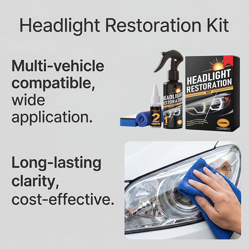 Kit profesional de limpieza y restauración de faros