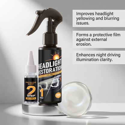 Kit profesional de limpieza y restauración de faros