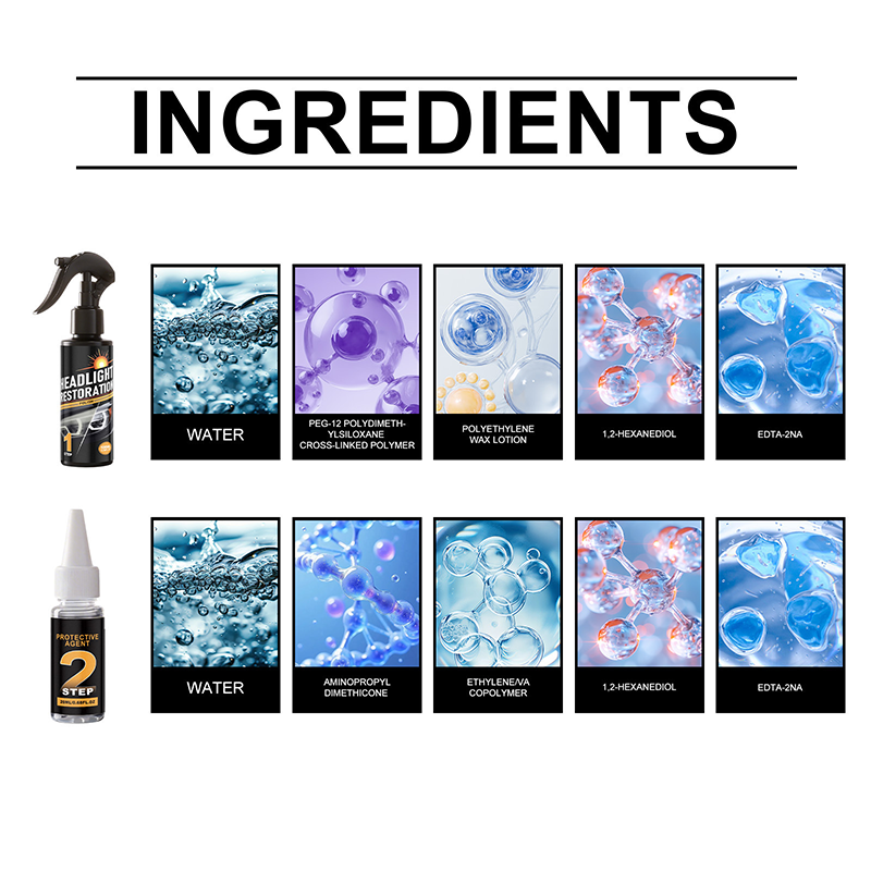 Kit profesional de limpieza y restauración de faros