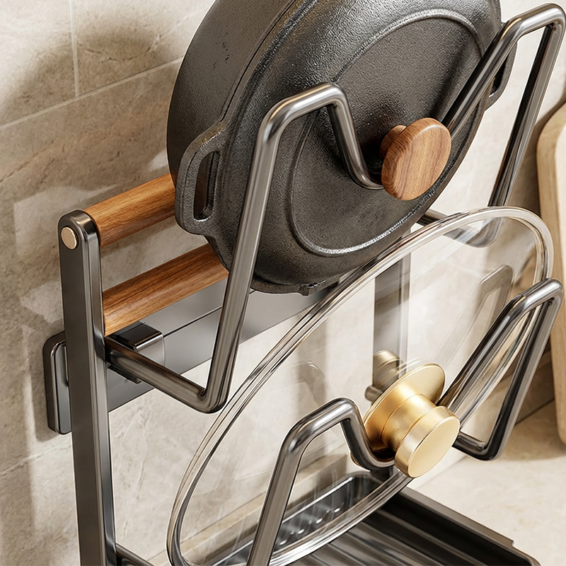 Organizador de Tapas de Olla y Tablas de Cortar para Cocina