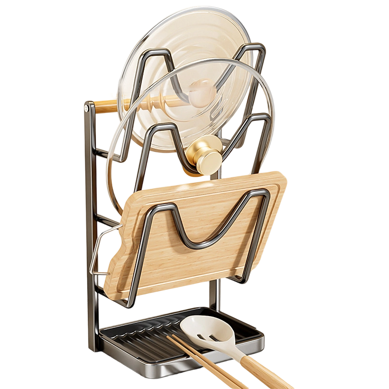 Organizador de Tapas de Olla y Tablas de Cortar para Cocina