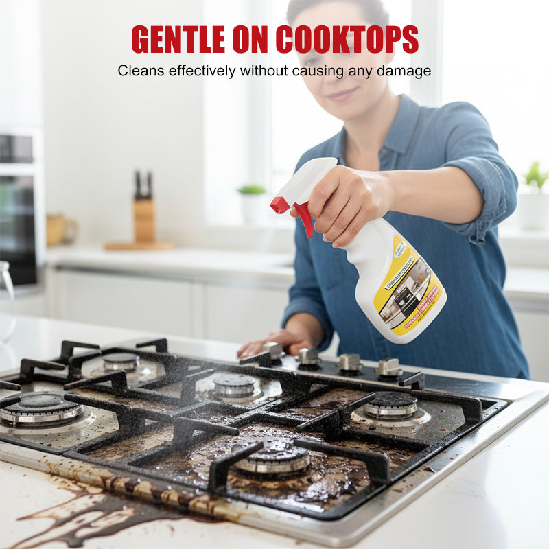 🧼 Potente desengrasante de cocina: rocía, limpia y da brillo. ¡No necesita enjuague! 🍳✨ Eficaz contra la grasa, suave con las superficies: el nuevo mejor amigo de tu cocina. 💪🧽
