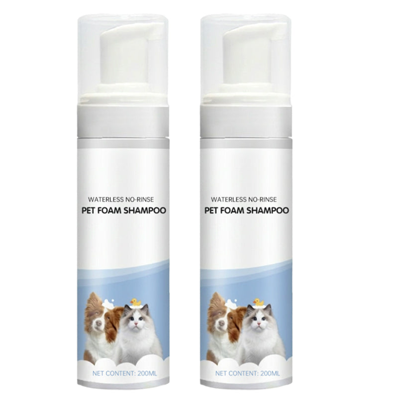 Champú en Seco para Mascotas - Espuma Limpiadora Sin Aclarado