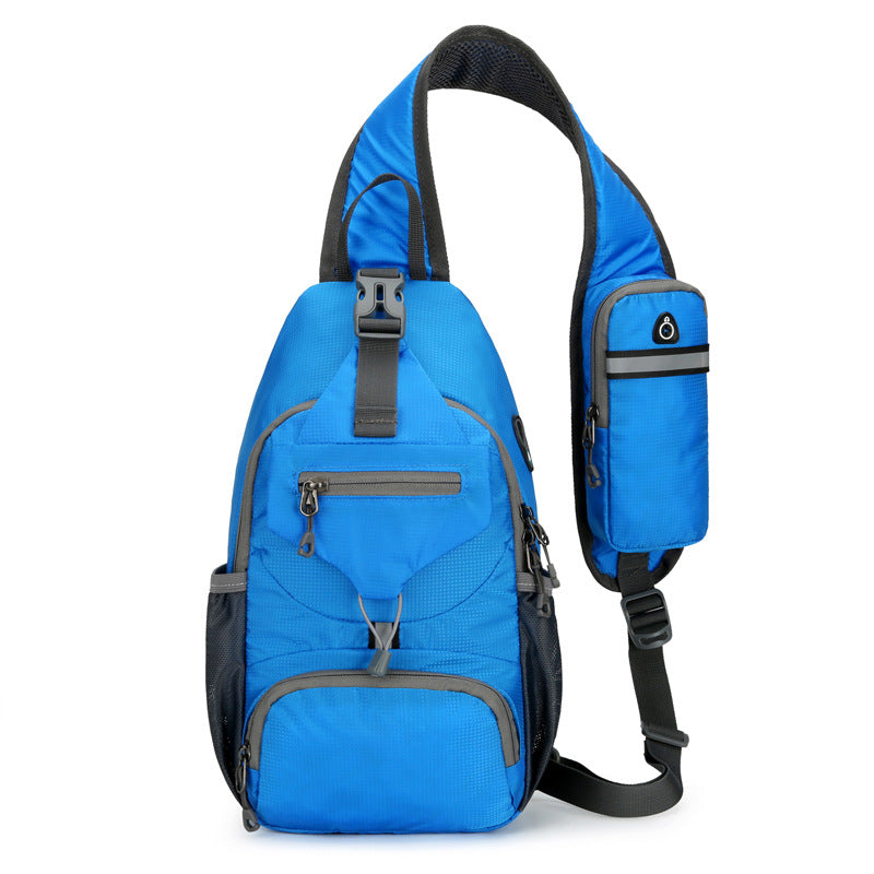 Bolso bandolera tipo sling para hombre, ideal para actividades al aire libre