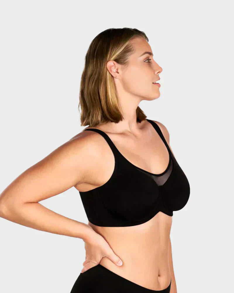 🏆 ¡Precio especial de último día: 9,99 £! 💐 Sujetador elegante, transparente y de cobertura total para mujer, tallas grandes.