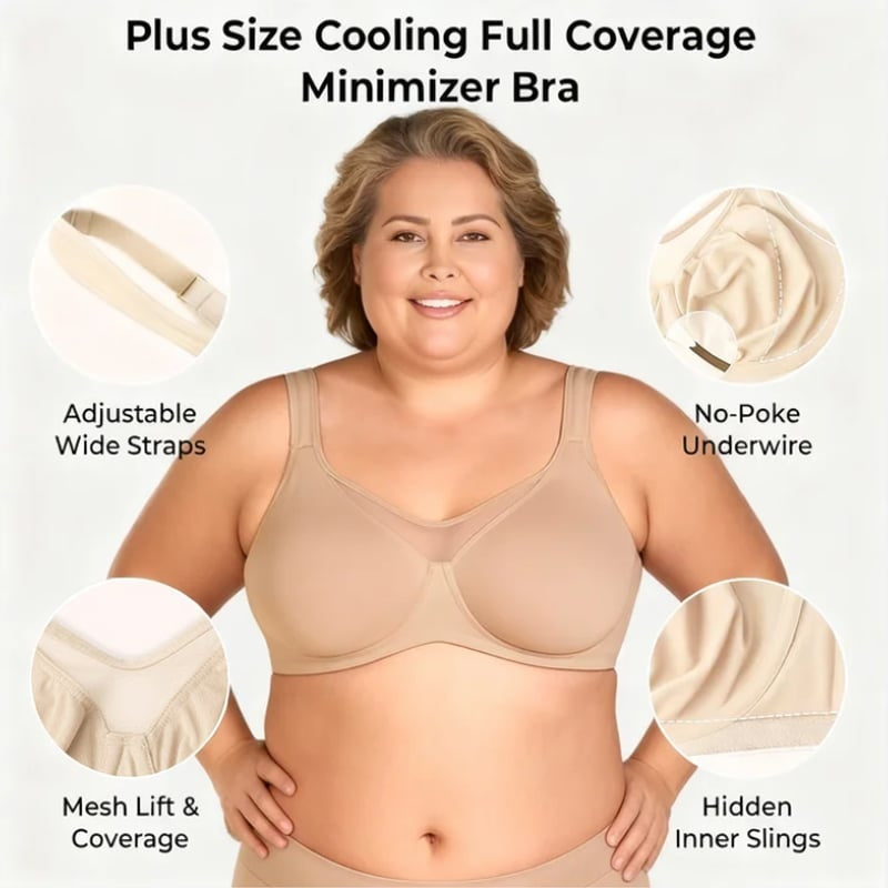 🏆 ¡Precio especial de último día: 9,99 £! 💐 Sujetador elegante, transparente y de cobertura total para mujer, tallas grandes.