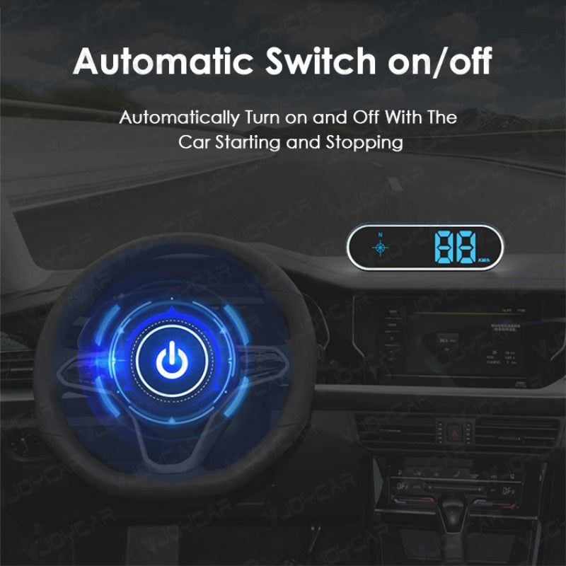 Velocímetro Digital para Carro con Brújula GPS Multifunción