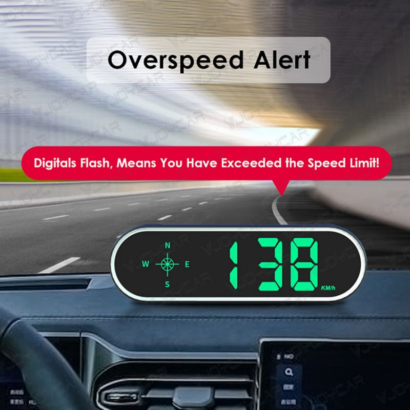 Velocímetro Digital para Carro con Brújula GPS Multifunción