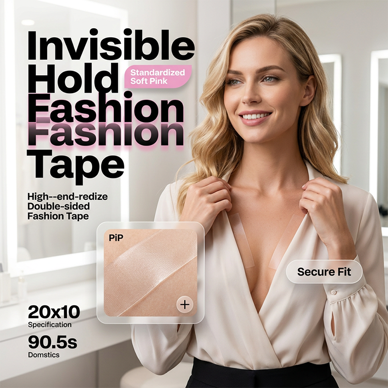 Cinta Adhesiva Invisible Doble Cara para Ropa y Piel