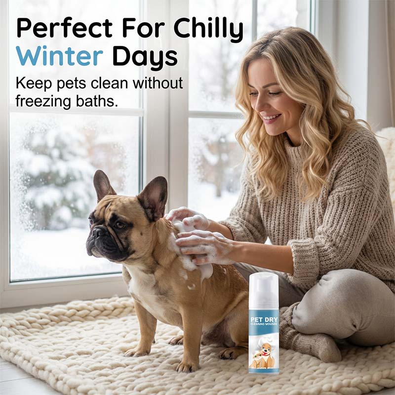 Shampoo en Espuma para Baño en Seco para Perros y Gatos