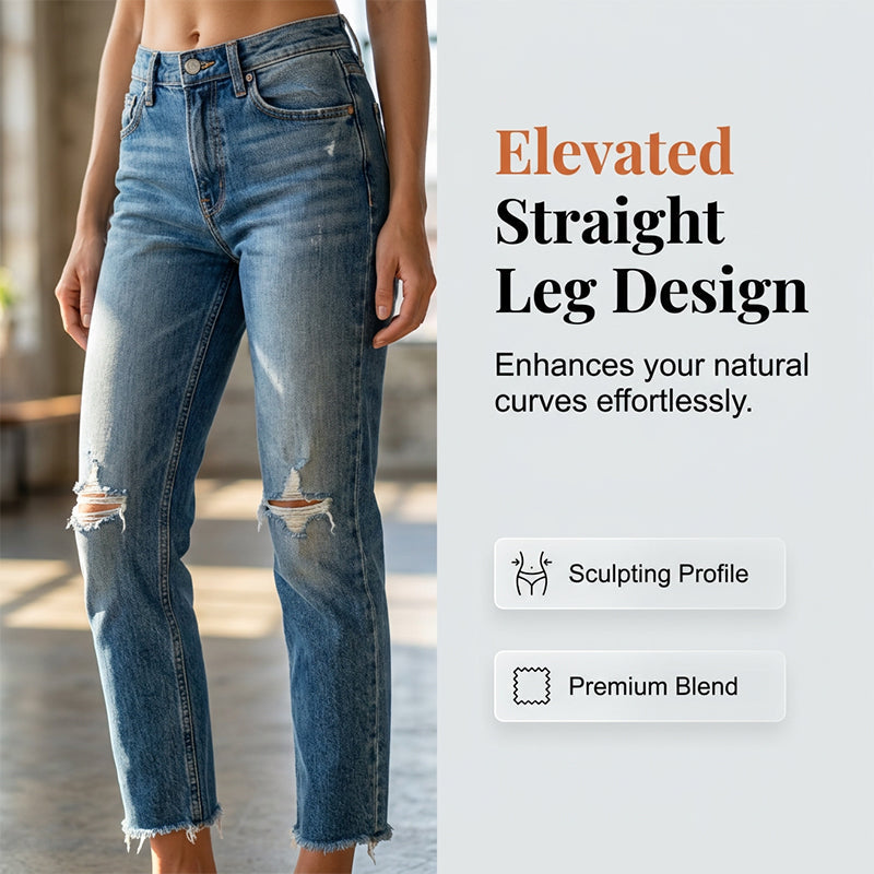 Jeans Rotos de Mujer Corte Slim Fit a la Moda