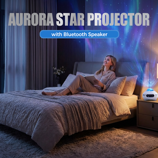 Proyector de Estrellas y Aurora Boreal con Bocina Bluetooth