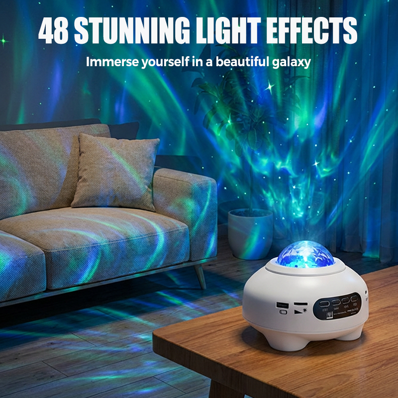 Proyector de Estrellas y Aurora Boreal con Bocina Bluetooth