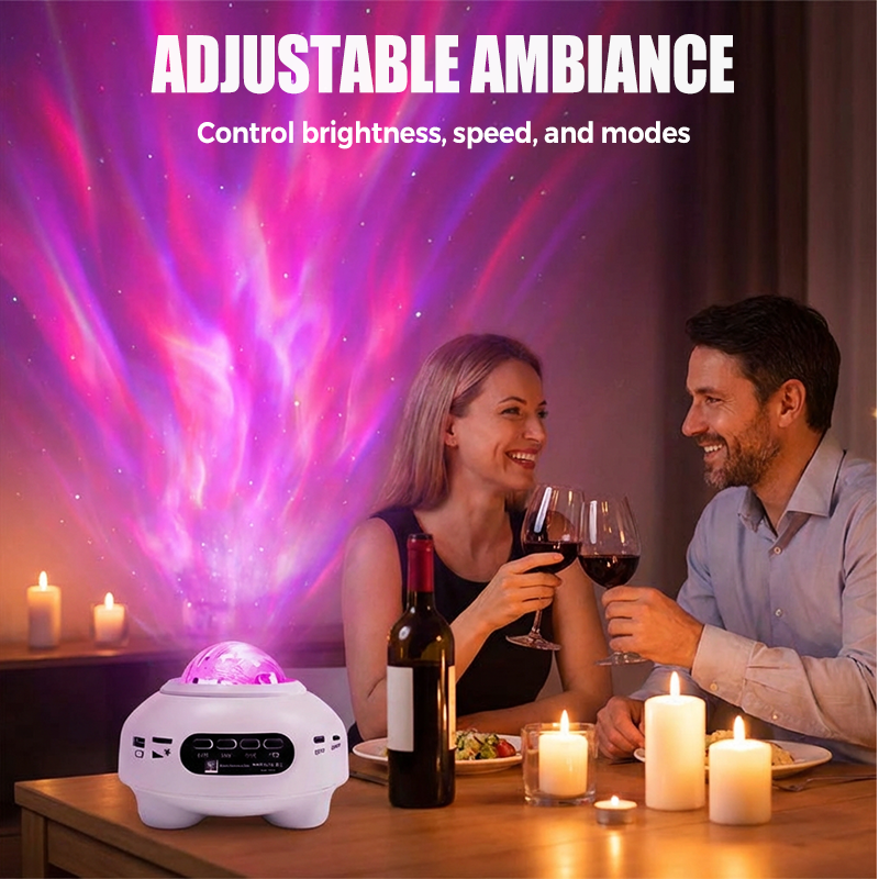 Proyector de Estrellas y Aurora Boreal con Bocina Bluetooth