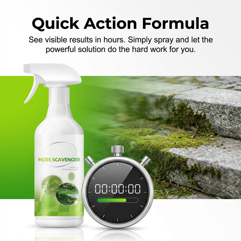 Spray para eliminar musgo y algas en exteriores