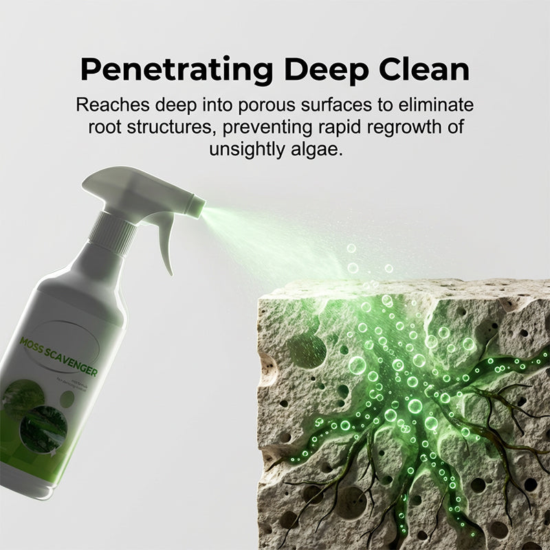 Spray para eliminar musgo y algas en exteriores