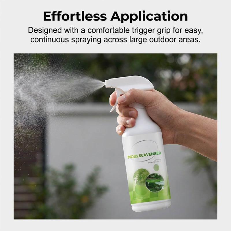 Spray para eliminar musgo y algas en exteriores