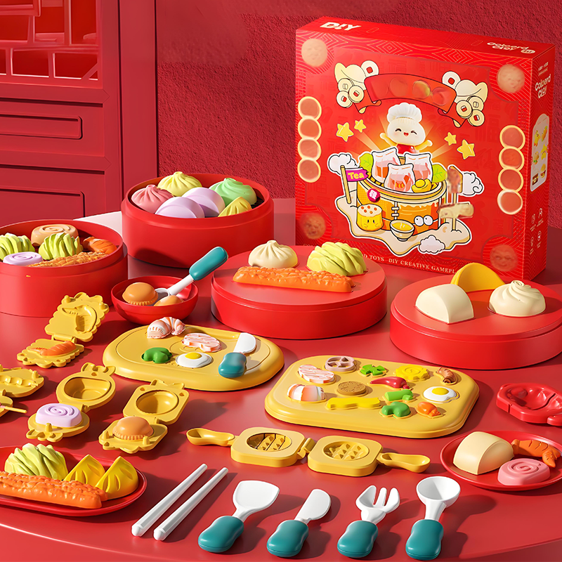 Kit de Plastilina para Crear Comida China - Juguete Creativo para Niños