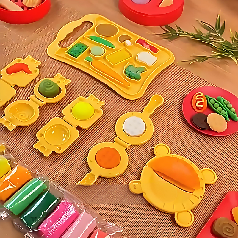 Kit de Plastilina para Crear Comida China - Juguete Creativo para Niños
