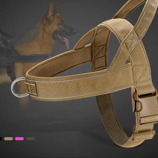 Arnés táctico resistente para perro con asa