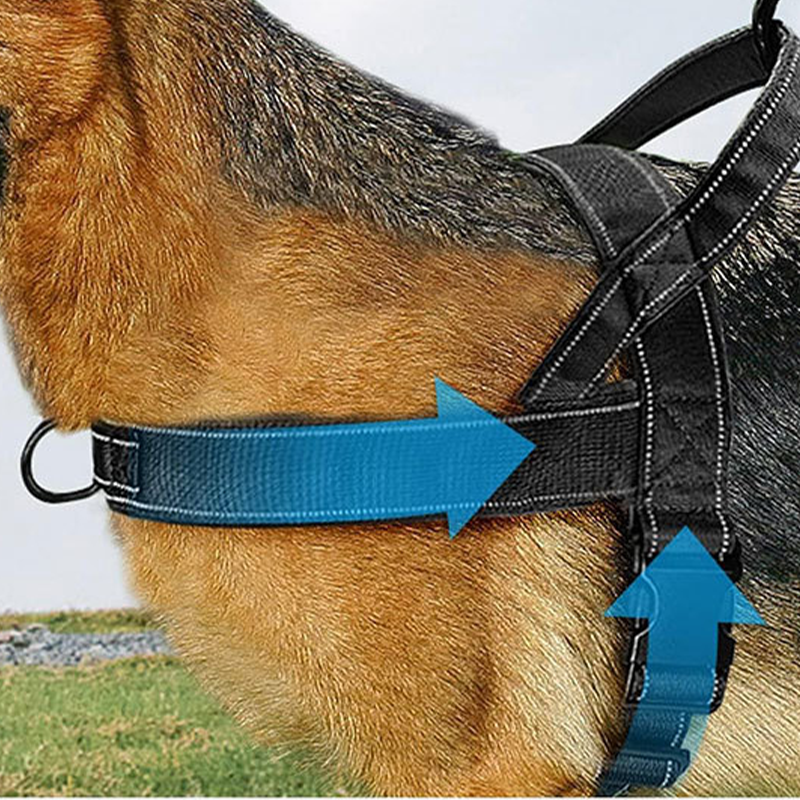 Arnés táctico resistente para perro con asa