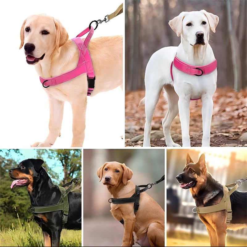 Arnés táctico resistente para perro con asa