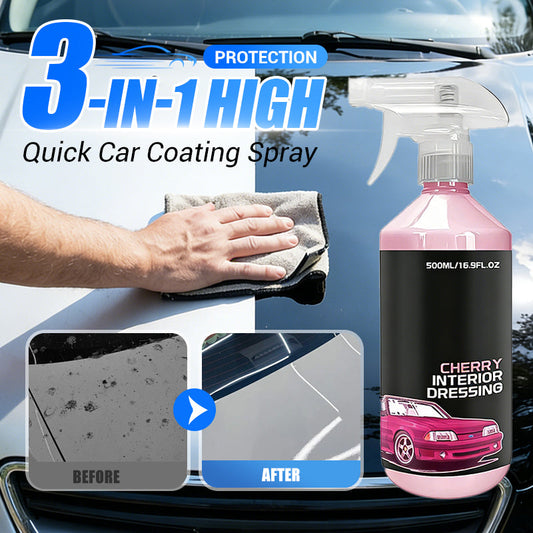 Spray Recubrimiento Cerámico Rápido 3 en 1 para Auto, Alta Protección y Brillo