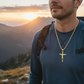 Collar con Dije de Crucifijo para Hombre y Mujer, Cadena de Fe