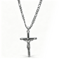Collar con Dije de Crucifijo para Hombre y Mujer, Cadena de Fe