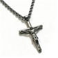 Collar con Dije de Crucifijo para Hombre y Mujer, Cadena de Fe