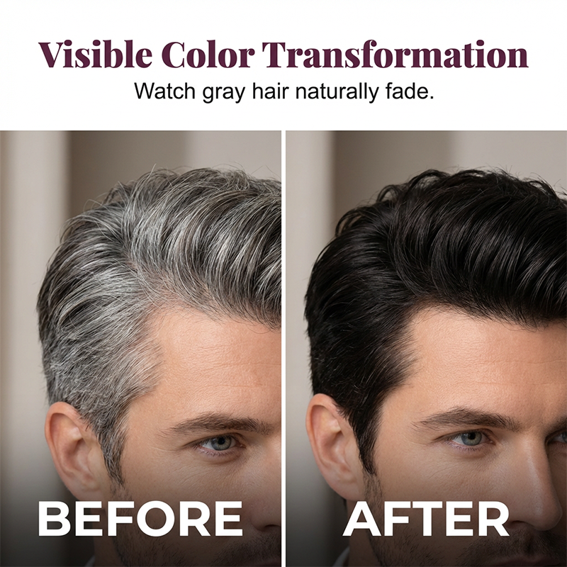 Barra de champú oscurecedor para cabello gris