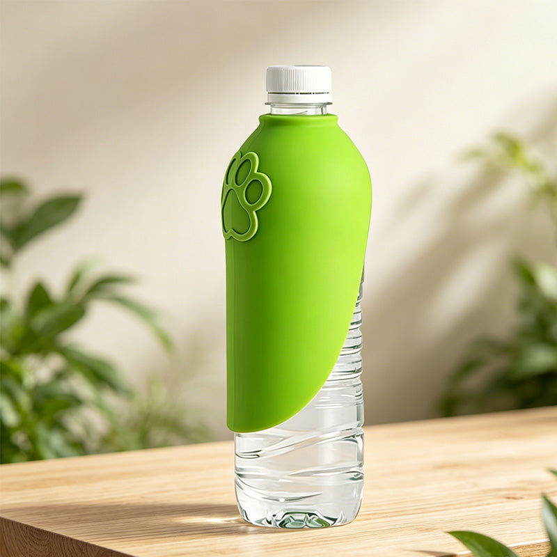 Botella de Agua para Perro Plegable de Silicona, Bebedero Portátil de Viaje