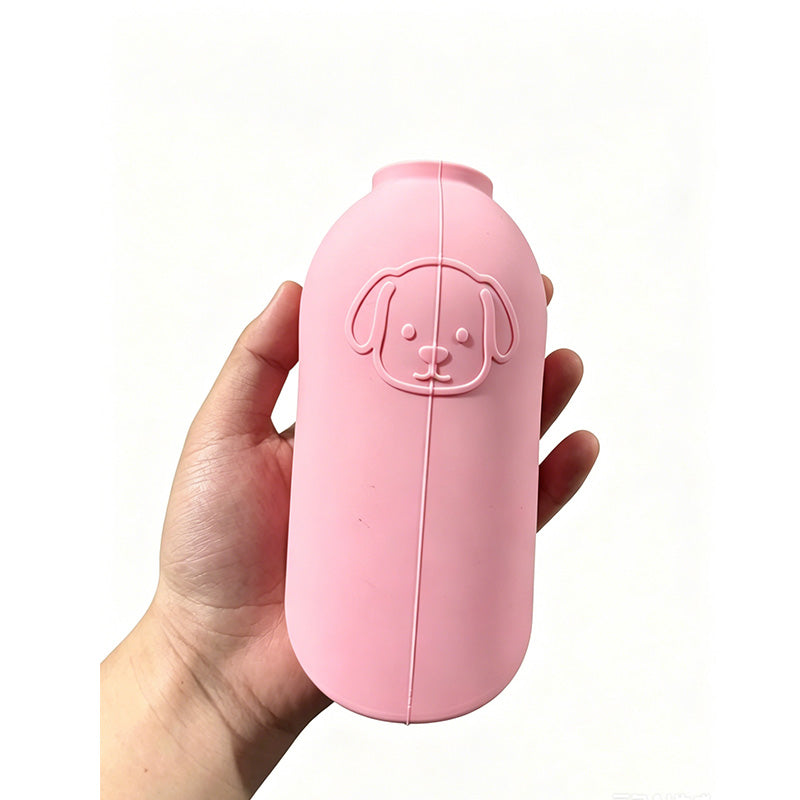 Botella de Agua para Perro Plegable de Silicona, Bebedero Portátil de Viaje