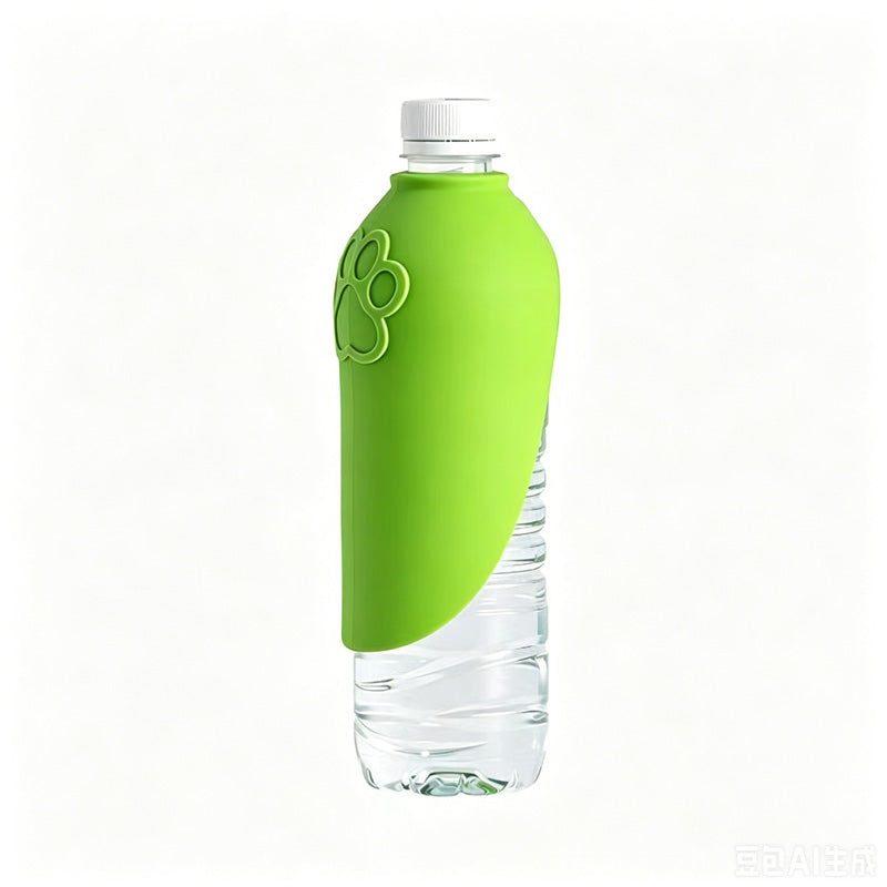 Botella de Agua para Perro Plegable de Silicona, Bebedero Portátil de Viaje