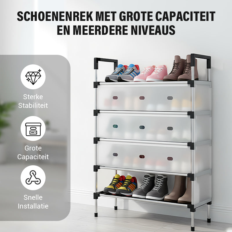 Zapatera Organizador de Zapatos Multinivel de Gran Capacidad