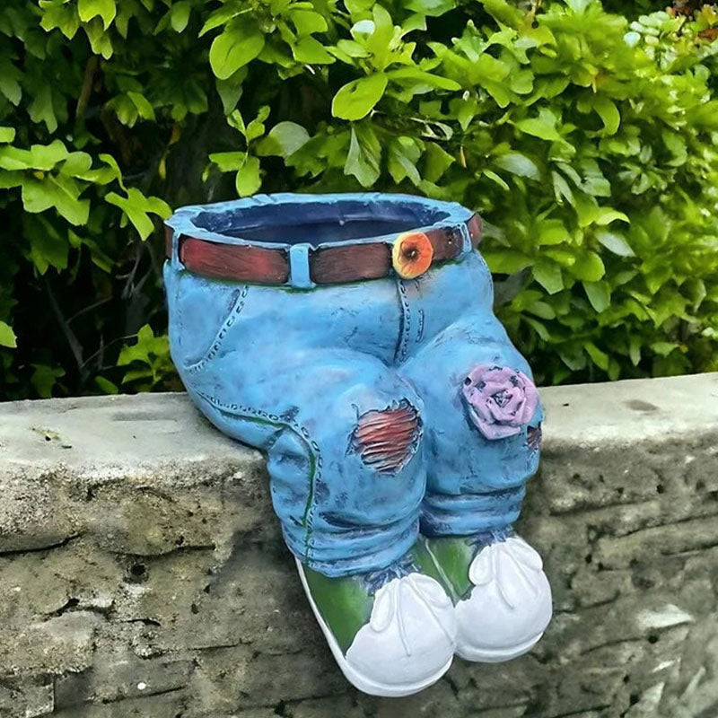 Maceta Creativa en Forma de Jeans 3D