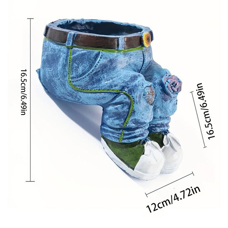 Maceta Creativa en Forma de Jeans 3D