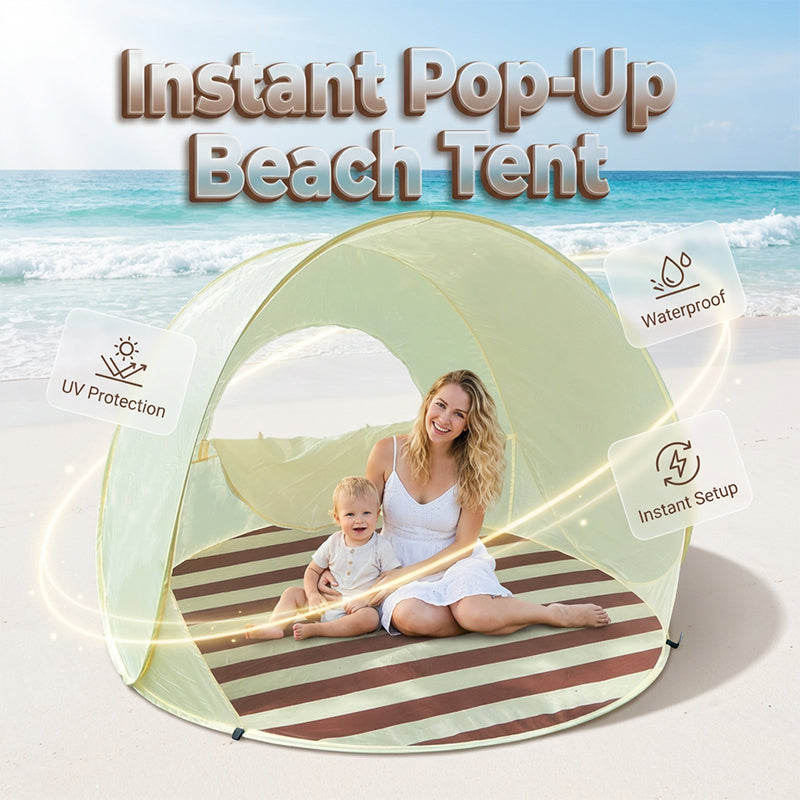 Tienda de playa pop-up ligera