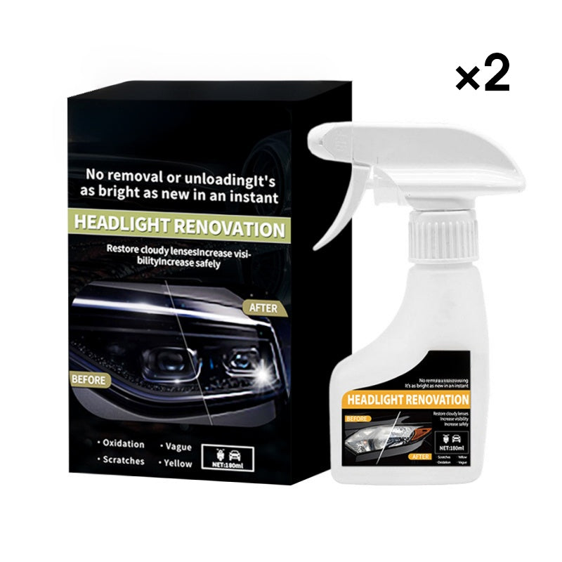 Spray restaurador de faros de coche