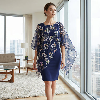 👗 ¡50% DE DESCUENTO POR TIEMPO LIMITADO! ✨ Conjunto de Vestido con Superposición Floral – Elegante y Femenino ✨