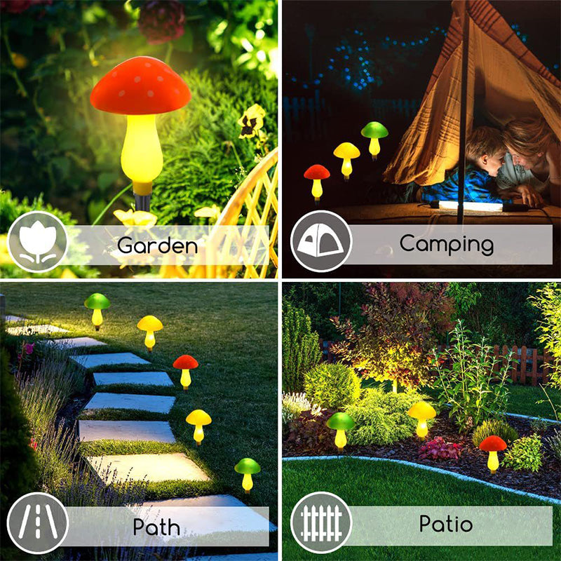Luces Solares de Hongo Impermeables