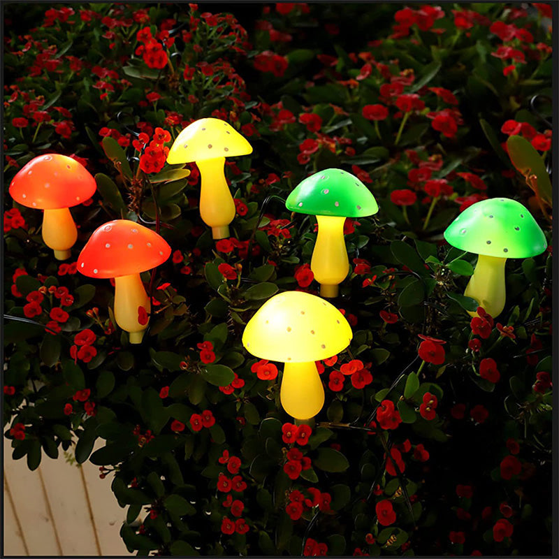 Luces Solares de Hongo Impermeables