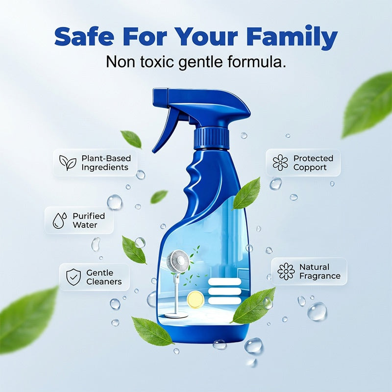 Spray limpiador para ventiladores y aire acondicionado sin aclarado