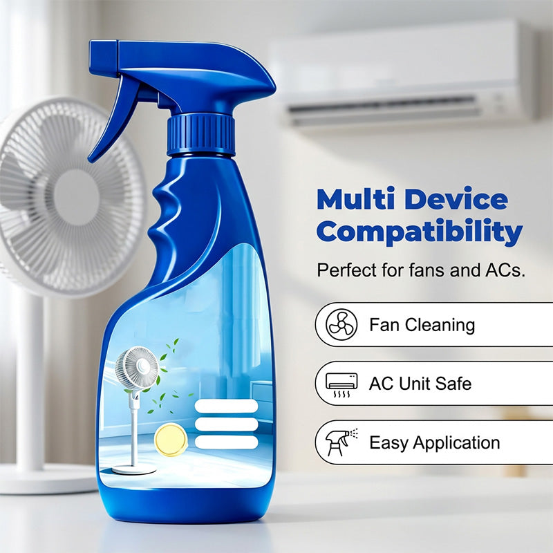 Spray limpiador para ventiladores y aire acondicionado sin aclarado
