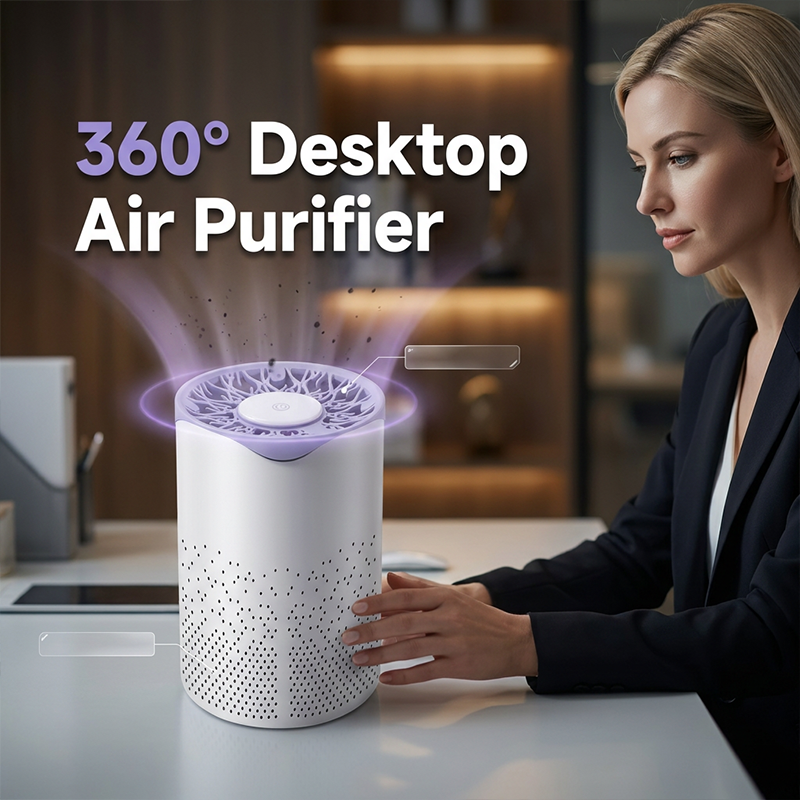 Purificador de Aire para Escritorio 360° | Respira Aire Puro en Oficina y Hogar