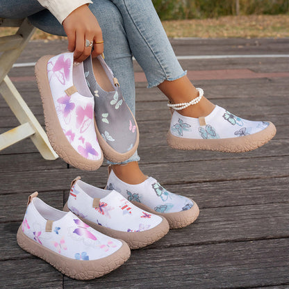 👟 ¡OFERTA POR TIEMPO LIMITADO 50% DE DESCUENTO! 🦋 Mocasines Mujer Antideslizantes – Suela Gruesa, 4 Diseños, Tallas 36-43 🌿