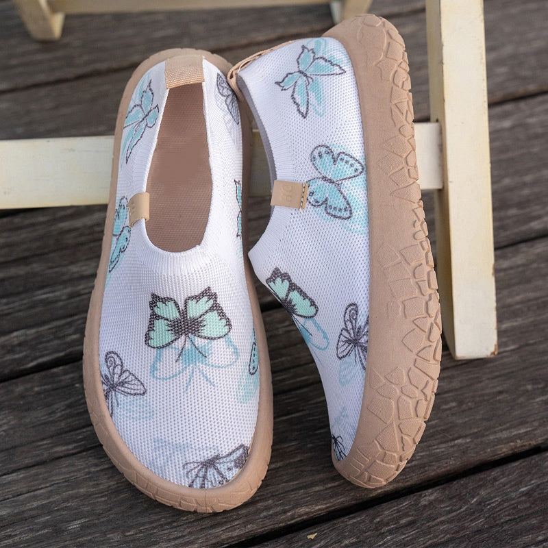 👟 ¡OFERTA POR TIEMPO LIMITADO 50% DE DESCUENTO! 🦋 Mocasines Mujer Antideslizantes – Suela Gruesa, 4 Diseños, Tallas 36-43 🌿