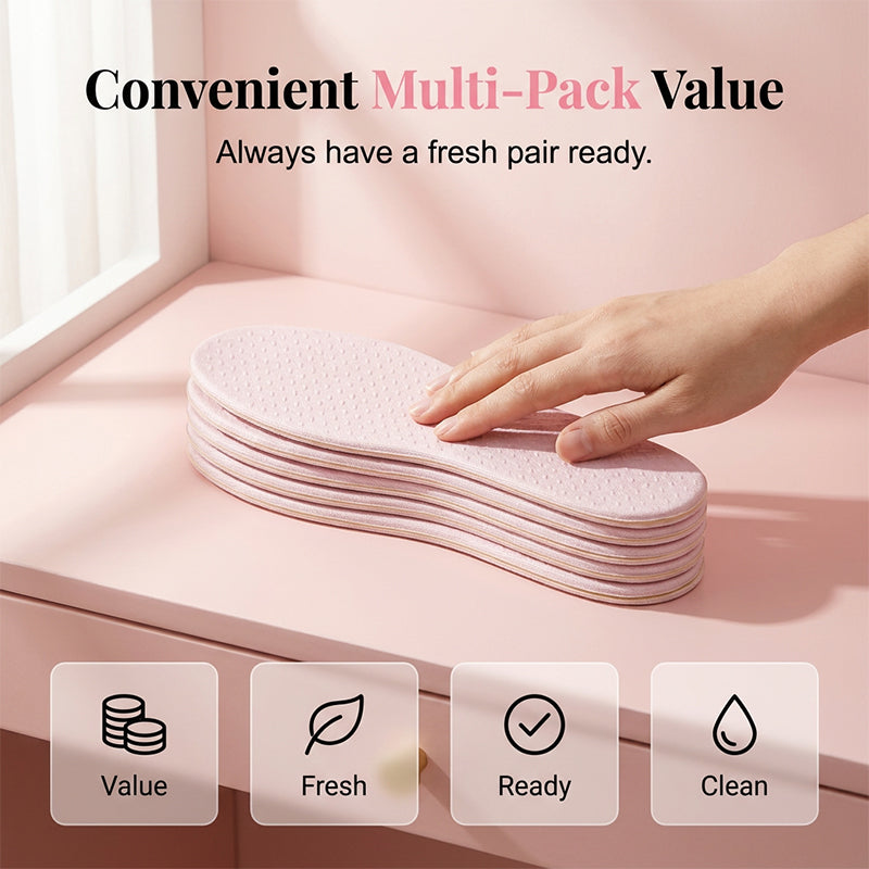 🔥New Hot Selling-50% Off!!🏆Anti-Dryness Latex Cushioned Shoe Inserts