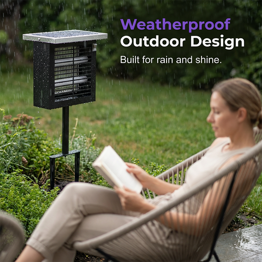 Lámpara Solar Mata Mosquitos para Exterior
